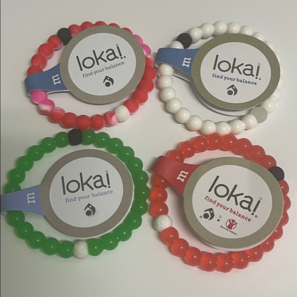 Set of four Lokai bracelets